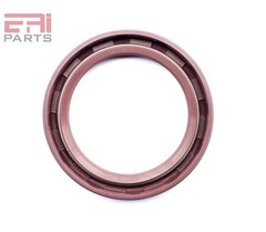 EAI 45x62x8mm FPM/FKM Oil Shaft Rotary Seal w/ Stainless Steel Spring Dbl Lip