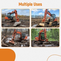 2X LH & RH Excavator Quick Attach Mount Ears for Kubota KX71 KX91 KX121 U35