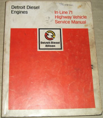 DETROIT DIESEL IN-LINE 71 271 371 471 671 ENGINE SERVICE REPAIR MANUAL 6SE250