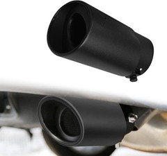 2.5″-3.3″ Exhaust Tips Muffler Tips, Adjustable Straight Pipe Exha Size: Black