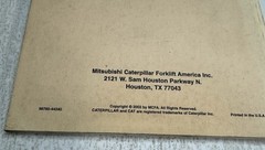 CAT Lift Trucks Parts Manual – GM 4.3L, G6 Gasoline Engine (2003) 98785-44340