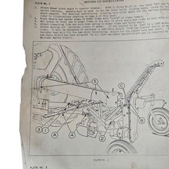 Massey Harris No 6 Semi Mounted Mower Manual Tractor Implement