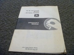 John Deere 50 60 72 Inch Mowers 55 Tractors Owner Operator Manual OM-M91324 xz