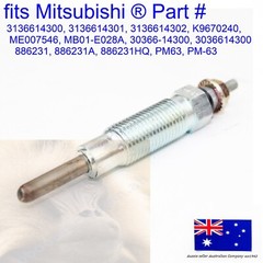 for Mitsubishi Glow Plug 886231 886231A 886231HQ PM63 PM-63 K4N 4DR1 4DR5 Engine