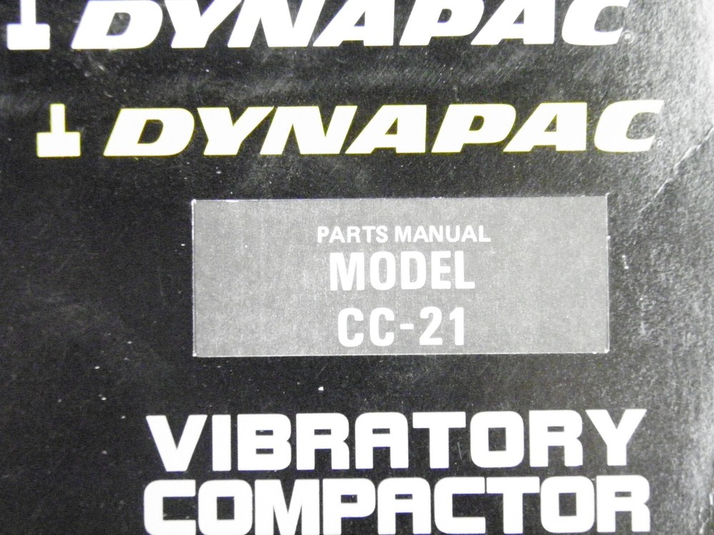 DYNAPAC CC21 VIBRATORY COMPACTOR PARTS MANUAL