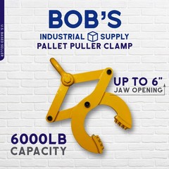 BISupply | Pallet Puller Clamp in Yellow – 6000 lb pound Capacity – Pallet