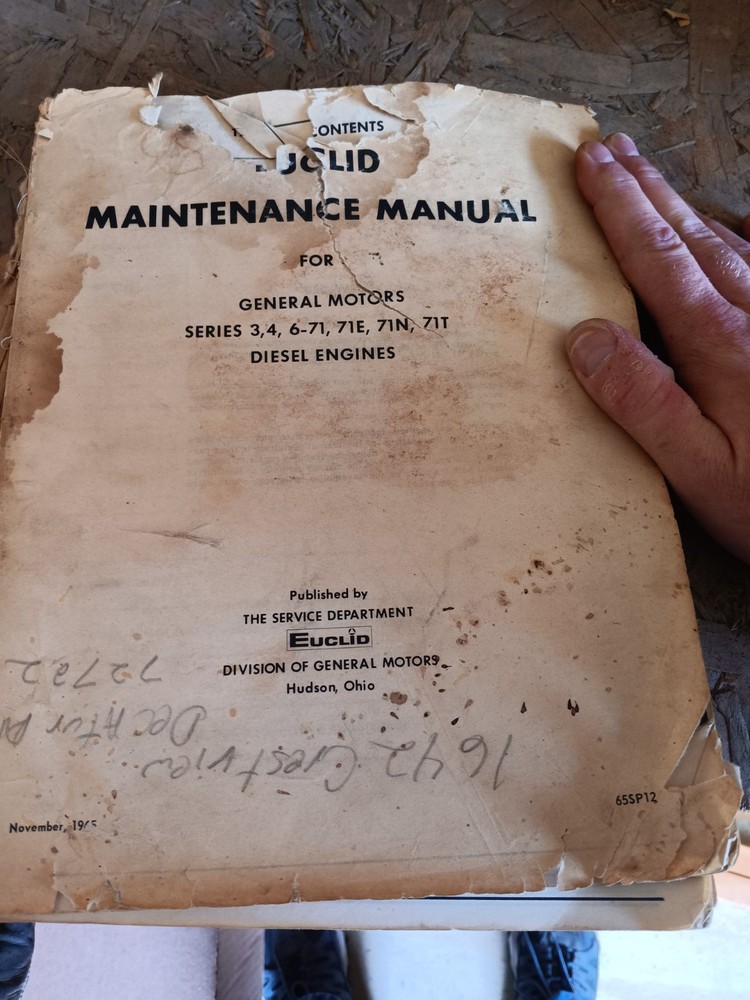 Euclid Maintenance Manual, General Motors 3,4,6-71,71E,71N,71T DIESEL ENGINES