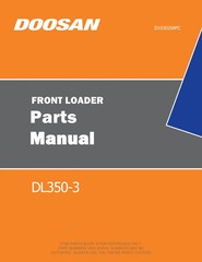 Daewoo Doosan DL350-3 Wheel Loader Parts Catalog Manual