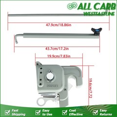 Gray Category 2 Tractor Easy Change Quick Hitch with Stabilizer Bar