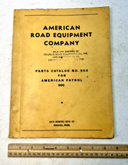 Vintage American Road Equipment Co. Parts Catalog for American Patrol 900