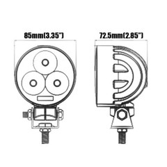 Flood LED work Lamp Assembly For CAT Skid loader 289D3 277D 289D 226D 249D 297D2