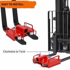 2” Forklift Trailer Hitch Receiver Tow Hitch Attachments for Dual Pallet Fork
