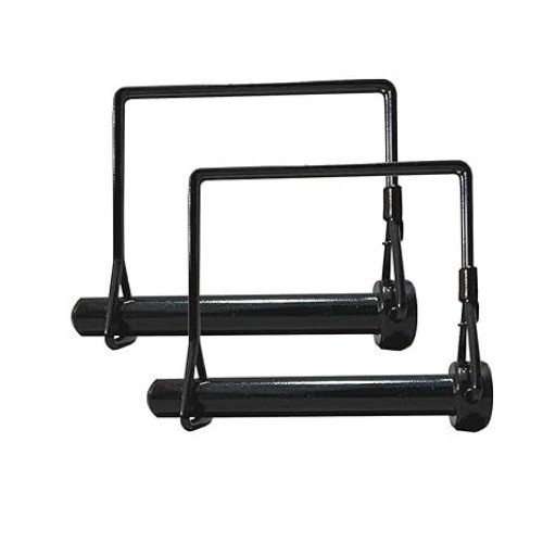 2 Pack 5/16 x 3-1/2 Inch Black Trailer Hitch Pin – Heavy Duty Steel Hitch Lock