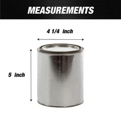 LAUCO Bulk Empty Quart Paint Cans with Lids – Box of 56 – Multi-Purpose Empty