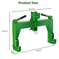 3 Point Quick Hitch for Category 1 & 2 Tractors 3000LBS Lifting Capacity Tractor