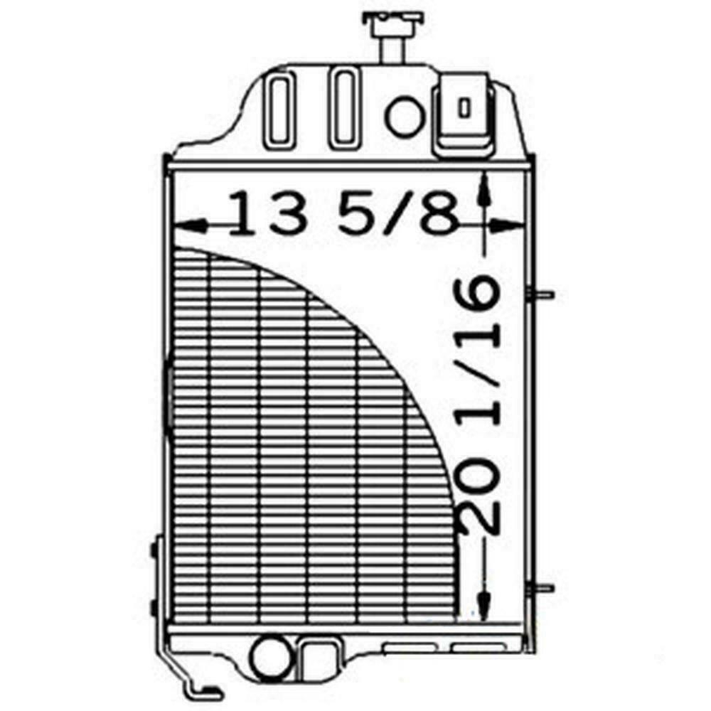 NEW AT32527 Radiator Fits Deere Backhoe Tractor 310 310A 310B 401D