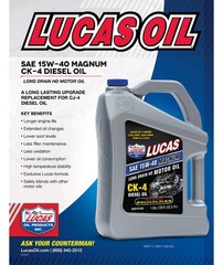 Lucas 15W40 CK-4 Magnum Diesel Oil, 1 GL 10287