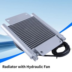 AGT Radiator Plus Hydraulic Oil Cooler Fan H12/QH12 Mini Excavator Attachment