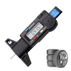 0-25.4mm Digital Tire Tread Depth Gauge, Electronic Tread Meter