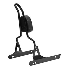 Black Detachable Passenger Backrest Sissy Bar for Dyna Street Bob 2006-2017