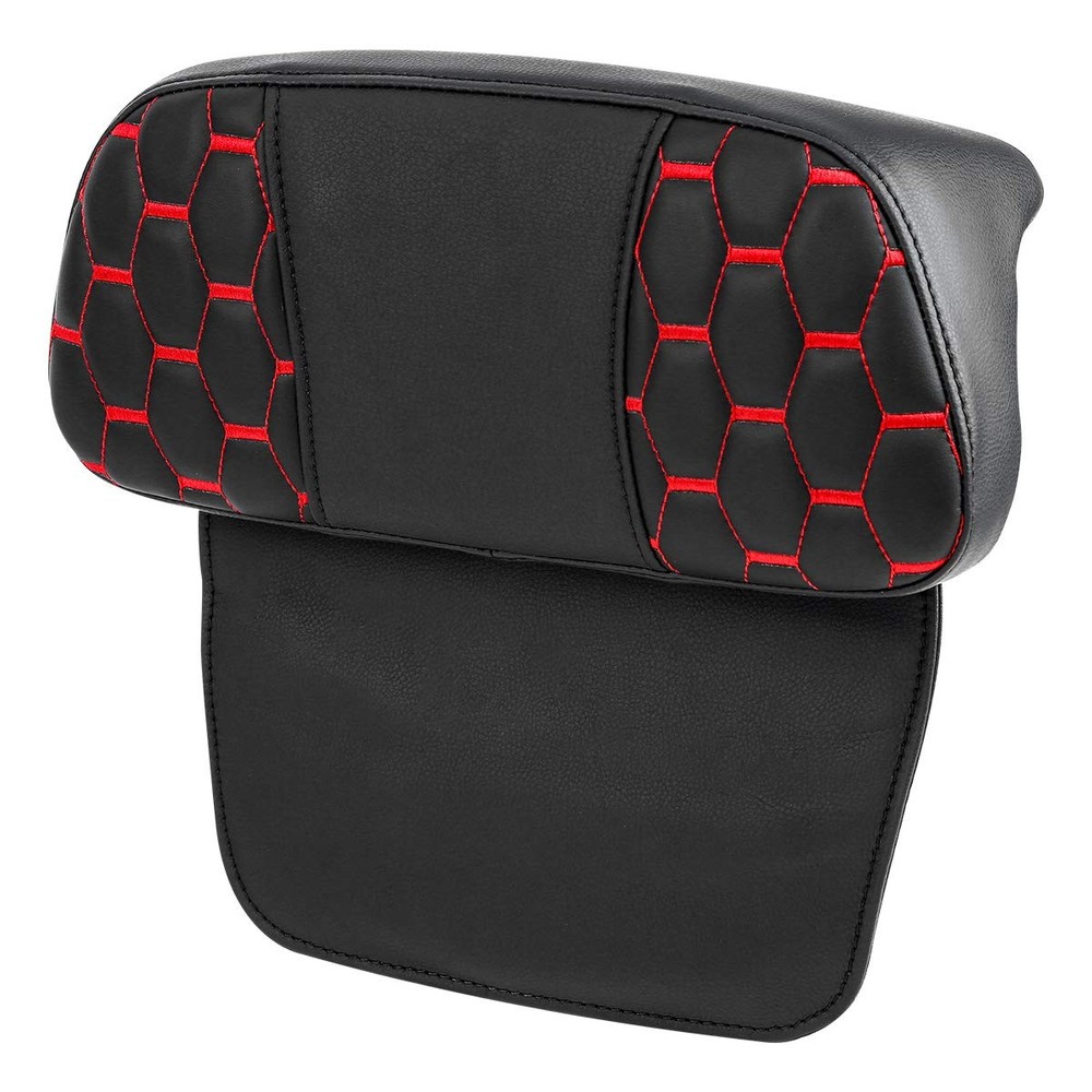 Chopped Tour-Trunk Backrest Pad Harley Street Road Electra 14-23 Black Stitching