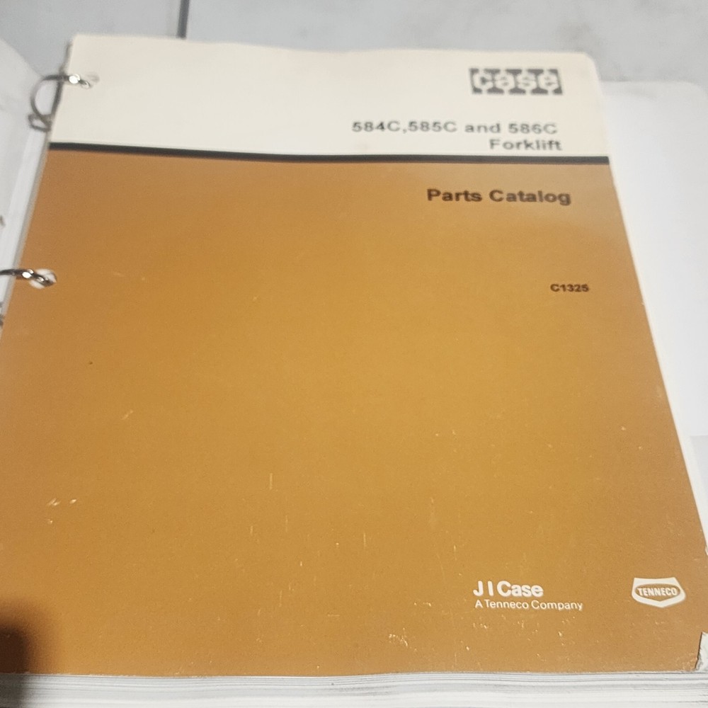 Case 584C 585C 586C Forklift Manual Parts Catalog Operators Owners Set Book