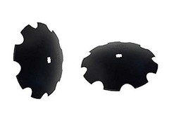 2 of 22″ Notched Disc Harrow Blade 1-1/8″ x 1-1/4″ Square 6 Gauge 5 MM Thick