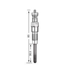 4 Pieces Glow Plug for Kubota V1903 V2003 V2403 V2203 V2203-M V2203-A Engine