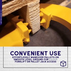 BISupply | Pallet Puller Clamp in Yellow – 6000 lb pound Capacity – Pallet
