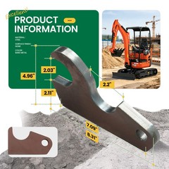 Excavator Quick 1 Pair of Bucket Ears Attachment For Kubota KX041 KX018 U17