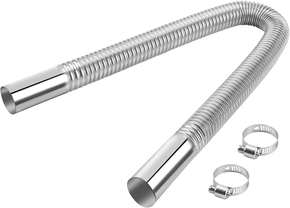 1 inch Stainless Steel Exhaust Hose, 23.6″ Flexible Exhaust Size: 23.6in/60cm