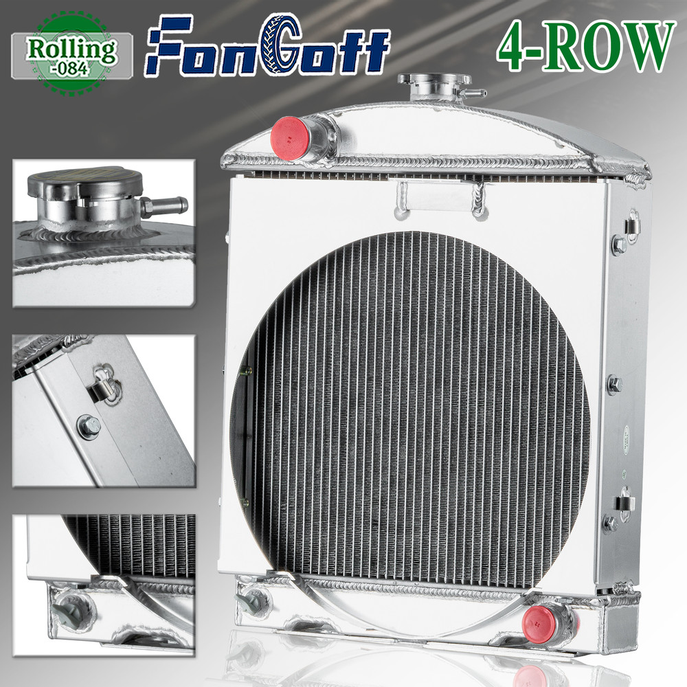 4 Rows Aluminum Radiator For Case-IH B275 B-414 424 444 354 364 FonGoff-