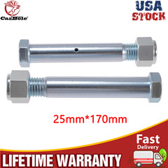 New Mini Excavator Bucket Pins 25mm X 170mm Greasable Hex Head Pins Set (2 Pins)