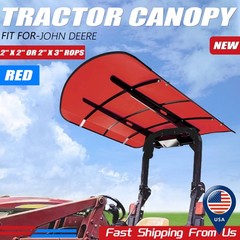 Tuff Top Tractor Canopy 52″ X 52″ For John Deere 2″ x 2″ or 2″ x 3″ ROPS RED