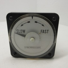Yokogawa 106452AAAA7 AB40 Synchroscope Slow/Fast Synchro Scope Panel Meter 120V