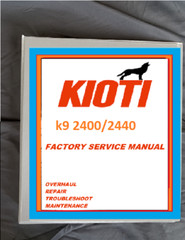 Kioti Daedong K9 2400 2440 UTV service repair workshop manual FREE SHIP printed