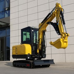 3.5 Ton Kubota 25HP Diesel Mini Excavator Side Swing Boom + Any 2 Attachments