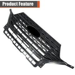 Front Bumper Grille Upper Matte Black Mesh for Explorer 2020-2021