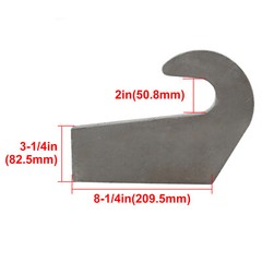 4X Steel Mounting Brackets Pin Type For Loader Bucket Pallet Forks Heavy Duty