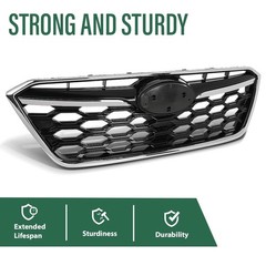 Front Bumper Upper Grille Chrome Subaru Outback 20-22 J1010AN010 Black Chrome