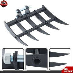 Rake Attachment For Mini Excavator 1 Ton To 1.5 Ton Digger Rake Tool Hooks