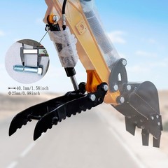 Hydraulic Thumb Clip Mn Steel Mini Excavator Single Hole Hydraulic Thumb Clip