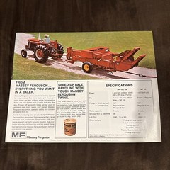 Vintage 1975 Massey Ferguson Balers Sales Brochure Catalog