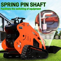 Mini Hydraulic Skid Steer Loader Gasoline Farm 13.5HP Tracked EPA USA+Attachment