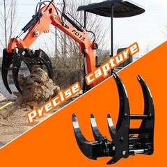 NEW Grapple Mini Excavator Accessory Digger Add-on For 1 Ton Small Excavator USA