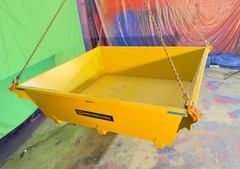 Crane Skip Box Pan Material Handling Hopper Trash Basket Bin 12,500 lbs 3 cy