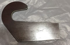 4 Weld On Mounting Brackets for Pin Type over the Bucket Loader Pallet Forks