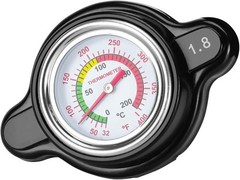 High Pressure Radiator Cap with Temperature Gauge, 1.8 Bar 25.6 psi Universal Ra
