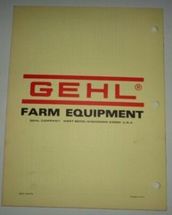 Gehl Digital Readout Scale Operators Owners Manual Original! Issued May 1978