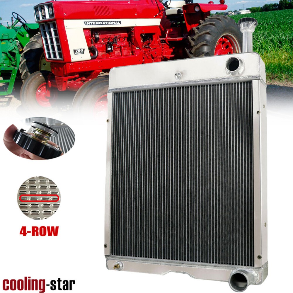 4-ROW 70MM CORE RADIATOR FOR INTERNATIONAL 100 766 886 1066 1086 1466 1486 1566